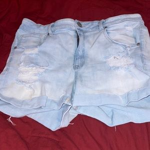 Aeropostale high rise midi Jean shorts